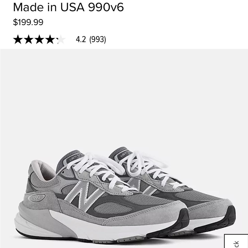 New Balance Men's Gray Sneakers